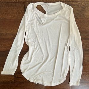 Alo Yoga Ribbed Peak Long Sleeve Small